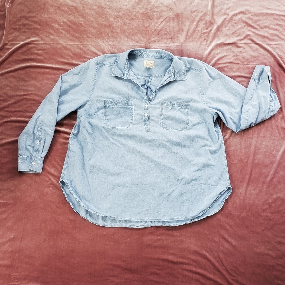 Blue Mountain Long Sleeve Denim Shirt